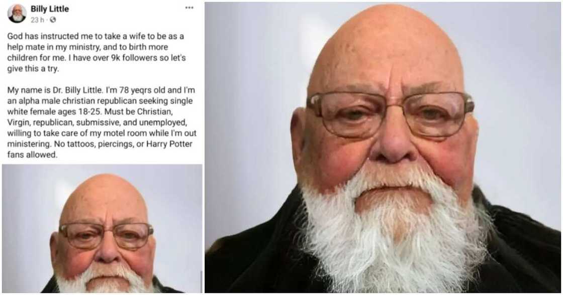 Dr Billy Little, alpha male, wife, 78-year-old Dr Billy Little, alpha male, wife, 78-year-old