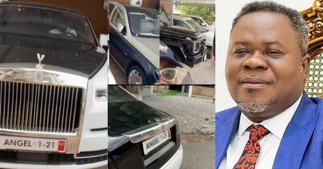 Dr Kwaku Oteng Video Shows Angel FM Owner's Plush Mansion & Expensive Cars In Kumasi