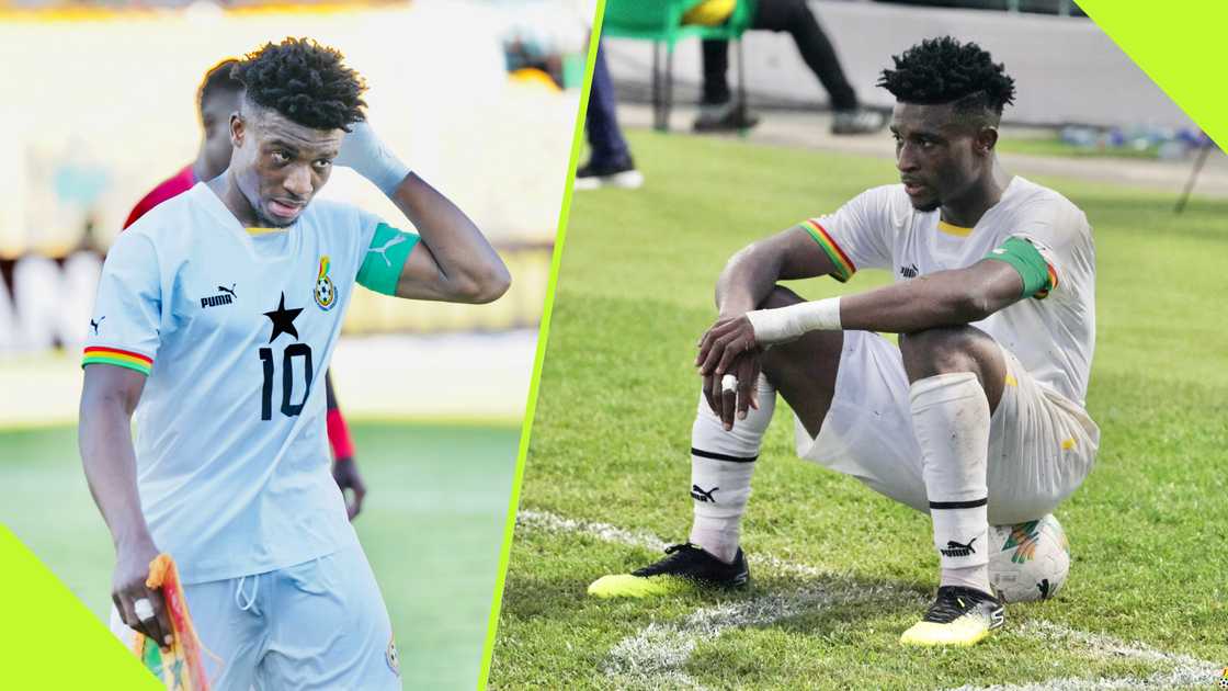Mohammed Kudus apologises to Ghanaians after Sudan defeat in AFCOON qualifiers. Mohammed Kudus apologises to Ghanaians after Sudan defeat in AFCOON qualifiers.