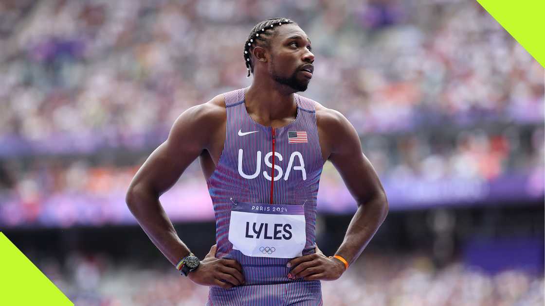 Noah Lyles at the Paris Olympics Noah Lyles at the Paris Olympics