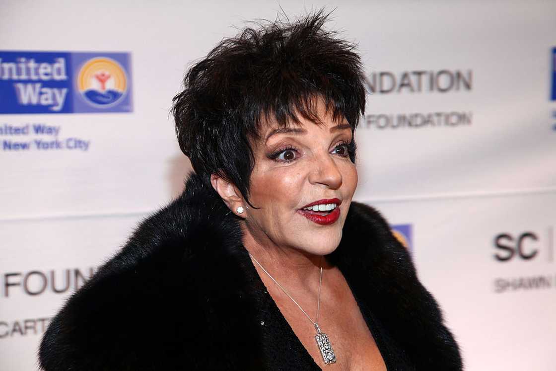 Singer and actress Liza Minnelli attends the Jay-Z Concert