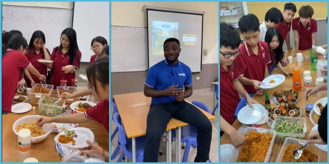 Ghanaian Teacher In Vietnam Cooks Ghana Jollof For His Students