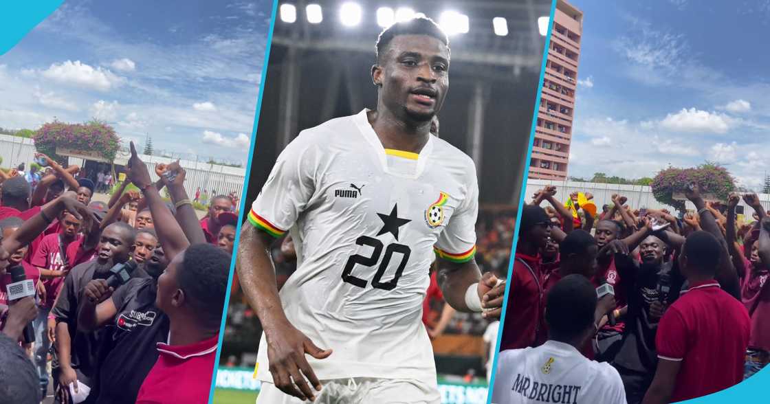 Mohammed Kudus and his fans Mohammed Kudus and his fans