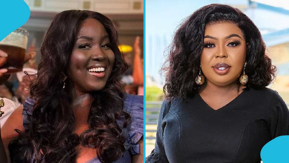 MC Yaa Yeboah says she does not sleep around despite Afia Schwarzenegger's allegations. MC Yaa Yeboah says she does not sleep around despite Afia Schwarzenegger's allegations.
