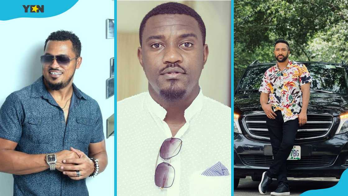 Van Vicker (L), John Dumelo (C) and Majid Michel (R) Van Vicker (L), John Dumelo (C) and Majid Michel (R)