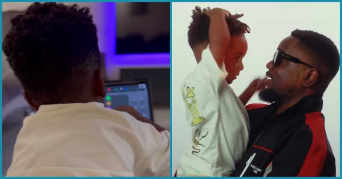 Sarkodie and son Sarkodie and son