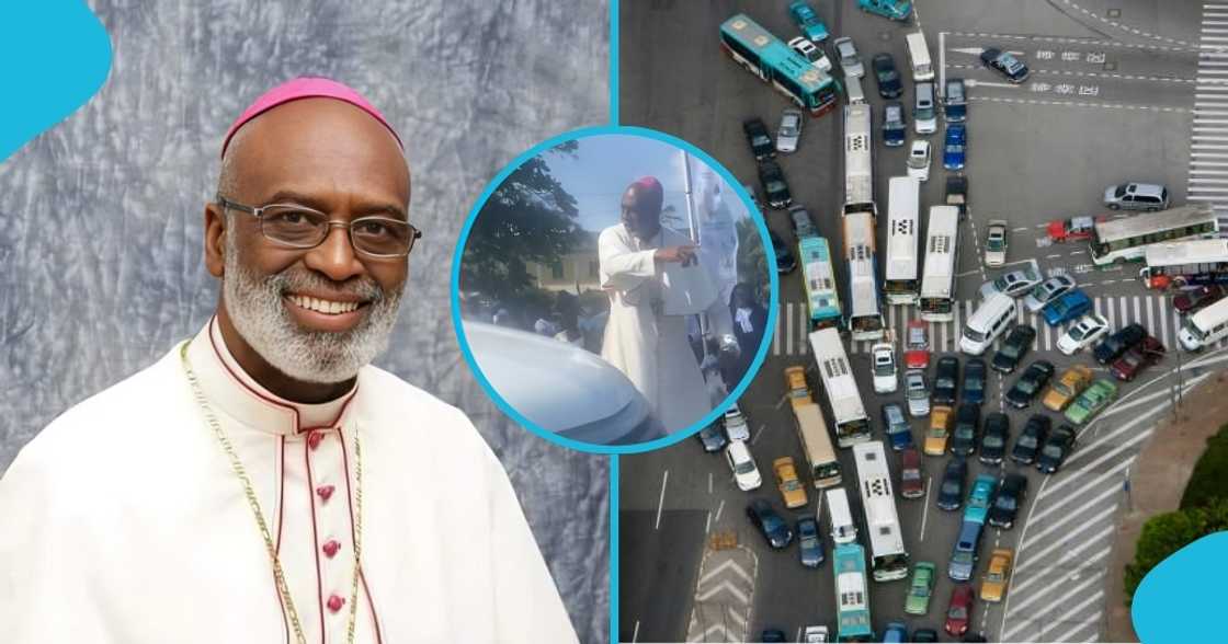 The Archbishop of Cape Coast, Charles Gabriel Palmer-Buckle, traffic, congestion, ghana, st. augustine college The Archbishop of Cape Coast, Charles Gabriel Palmer-Buckle, traffic, congestion, ghana, st. augustine college