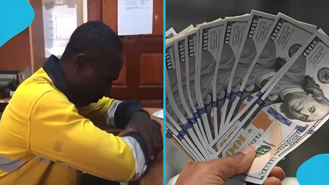 Ghanaian man, mine worker, US dollar, cedi appreciation, Bank of Ghana, Finance Minister, Cassiel Ato Forson. Ghanaian man, mine worker, US dollar, cedi appreciation, Bank of Ghana, Finance Minister, Cassiel Ato Forson.