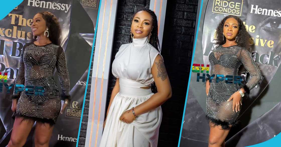 Michy rocks see-through dress at a party Michy rocks see-through dress at a party