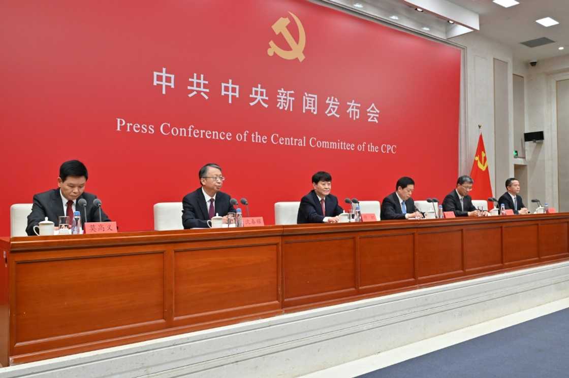 Beijing sought to allay concerns at a Friday press conference featuring a lineup of officials Beijing sought to allay concerns at a Friday press conference featuring a lineup of officials