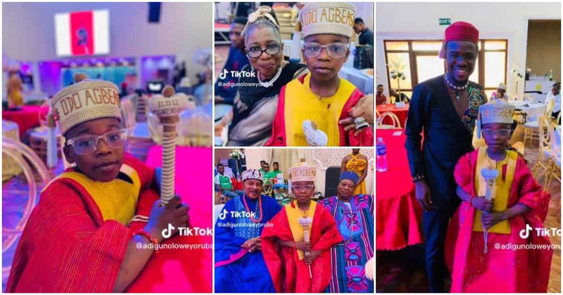 Photos of the youngest chief in Nigeria, chief in Nigeria, Adigun Olowe Yoruba