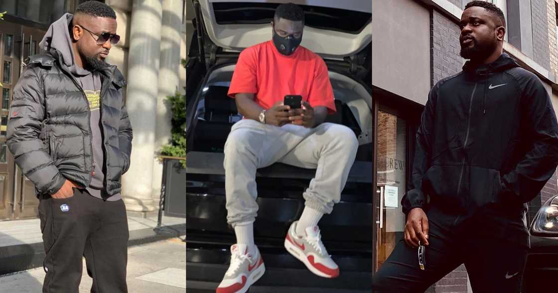 Sarkodie shows off his latest expensive car in photo