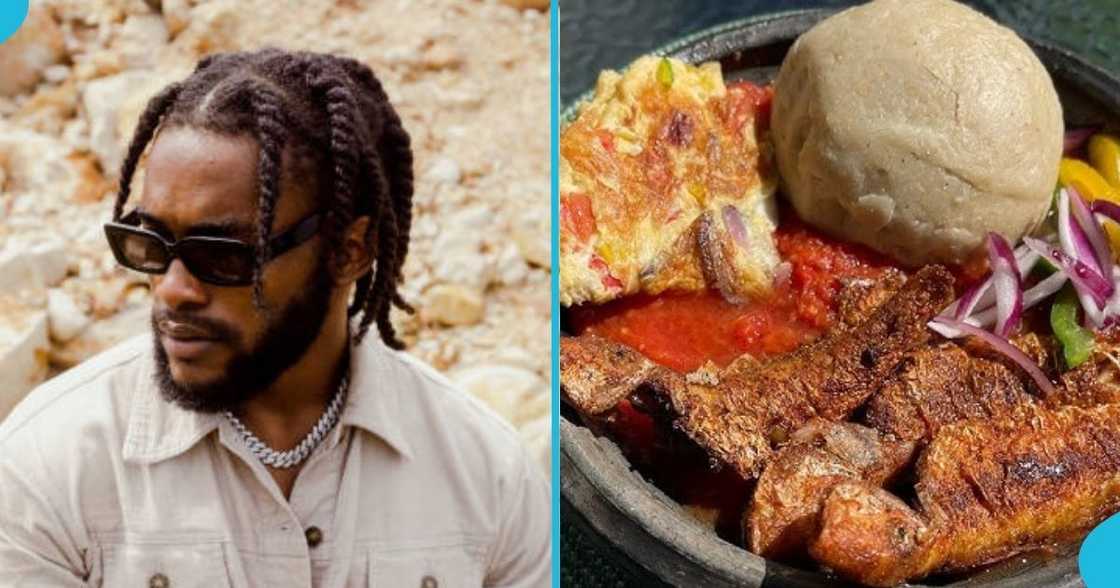 Ghanaian man, banku and pepper, hotel, social media, Ghanaian food