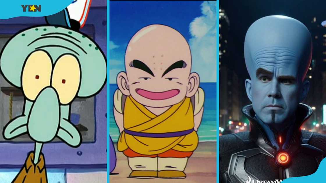 Bald cartoon characters