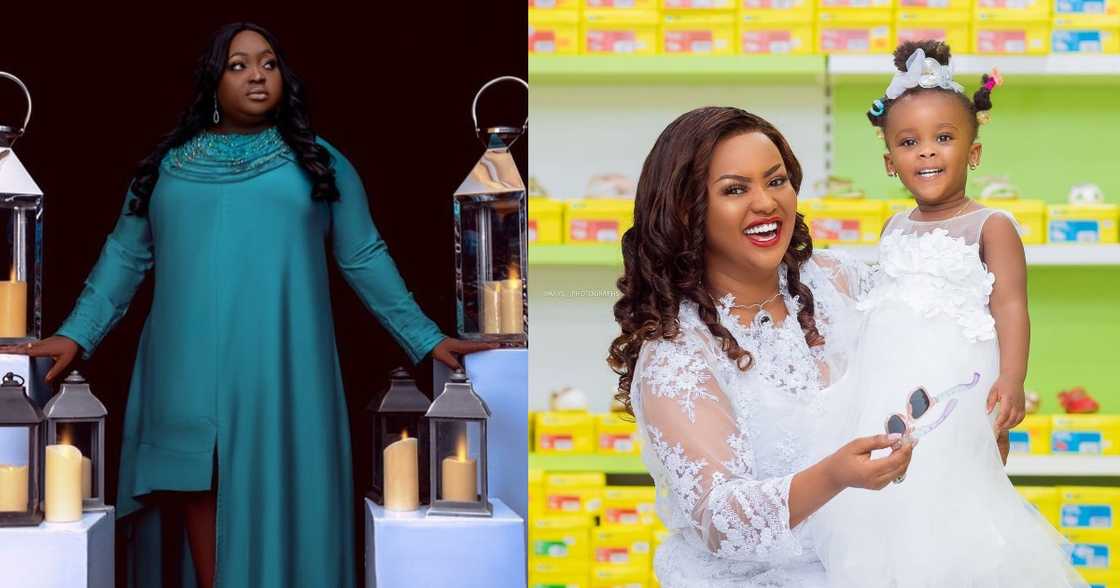 Roselyn Ngissah: McBrown and Baby Maxin sing happy birthday to the actress Roselyn Ngissah: McBrown and Baby Maxin sing happy birthday to the actress