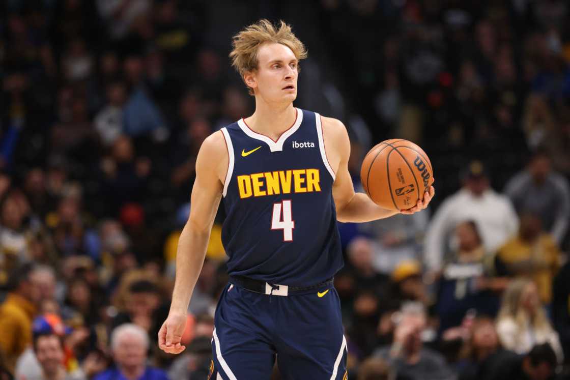 Hunter Tyson dribbles the ball against the San Antonio Spurs. Hunter Tyson dribbles the ball against the San Antonio Spurs.