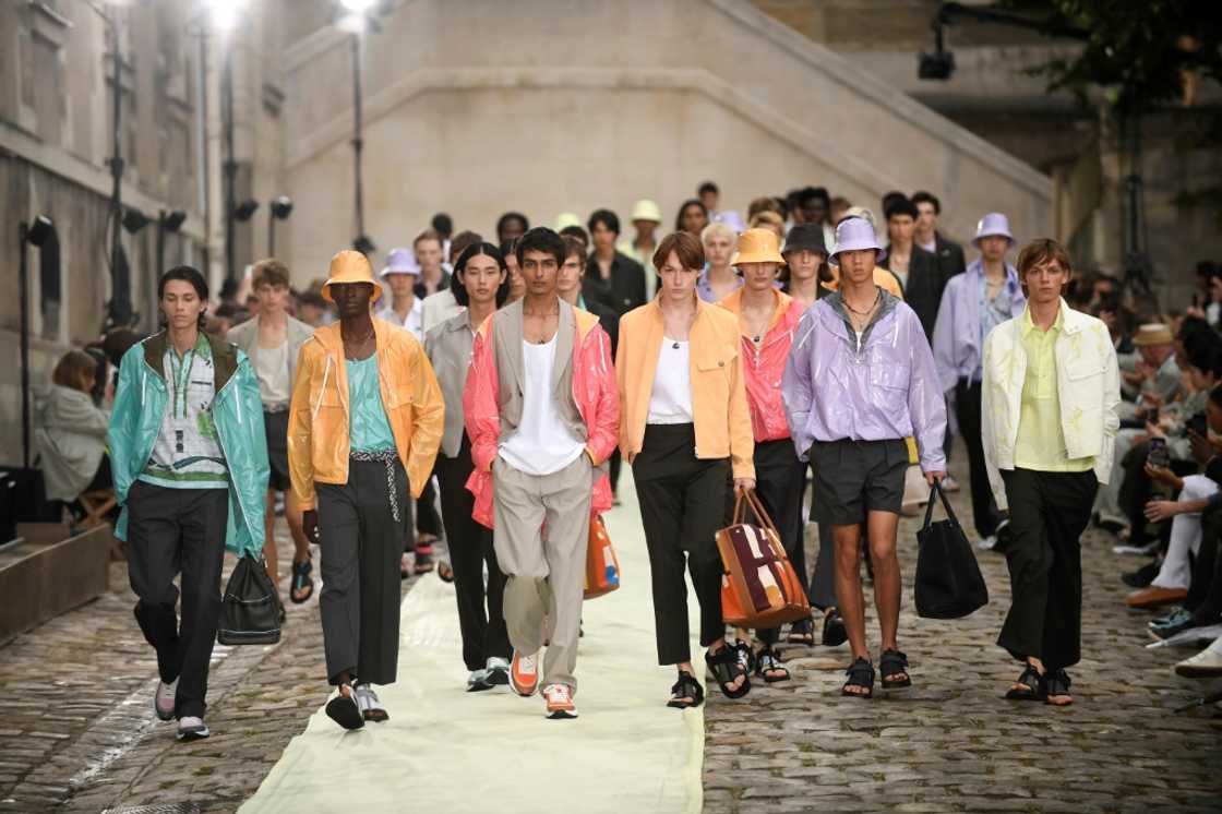 Hermes was in a relaxed, pastel-infused mood Hermes was in a relaxed, pastel-infused mood
