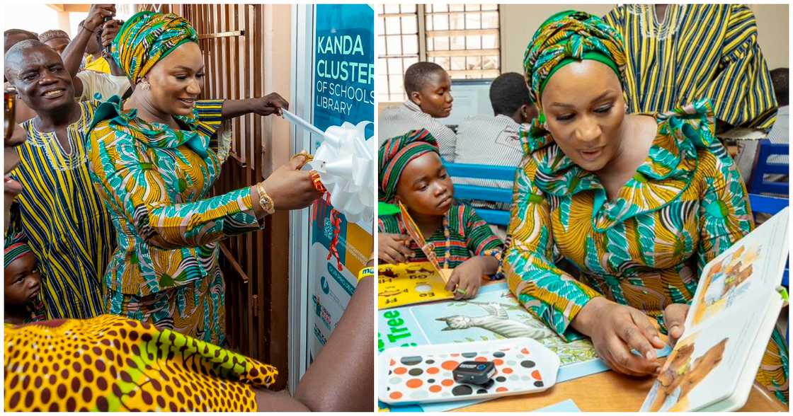 Samira Bawumia has commissioned a learning and literacy centre at the Kanda cluster of schools Samira Bawumia has commissioned a learning and literacy centre at the Kanda cluster of schools