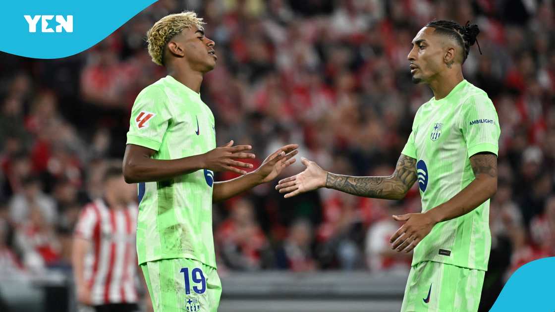 FC Barcelona, Lamine Yamal, Raphinha, 2025 Ballon d'Or Award, PSG, Olympique Marseille, 2025 Ballon d'Or Awards, Ousmane Dembele, UEFA Champions League, Théâtre du Châtelet, Paris, Ballon d'Or leaked results. FC Barcelona, Lamine Yamal, Raphinha, 2025 Ballon d'Or Award, PSG, Olympique Marseille, 2025 Ballon d'Or Awards, Ousmane Dembele, UEFA Champions League, Théâtre du Châtelet, Paris, Ballon d'Or leaked results.