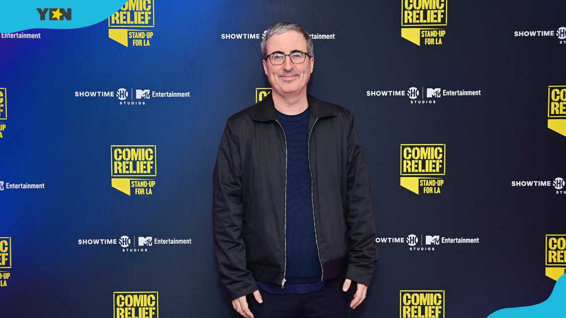 John Oliver at the Comic Relief: Stand-Up for LA event in New York City. John Oliver at the Comic Relief: Stand-Up for LA event in New York City.