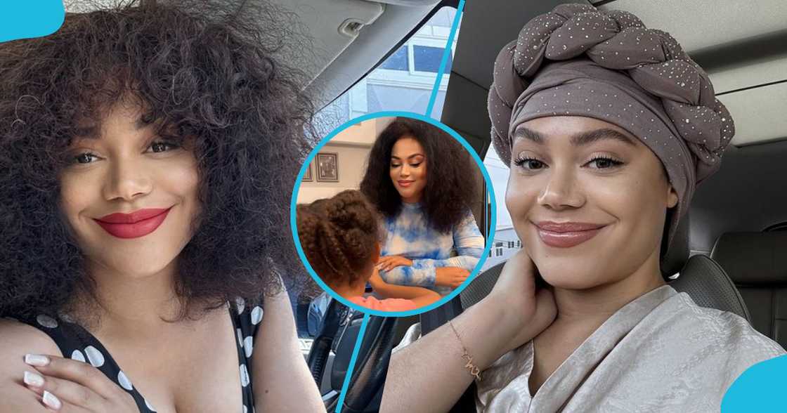 Nadia Buari's pretty daughter reads Bible, netizens drool Nadia Buari's pretty daughter reads Bible, netizens drool