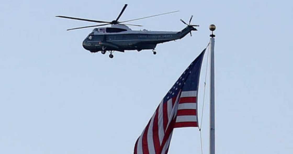 Donald Trump leaves White House for last time as US president aboard Marine 1 Donald Trump leaves White House for last time as US president aboard Marine 1