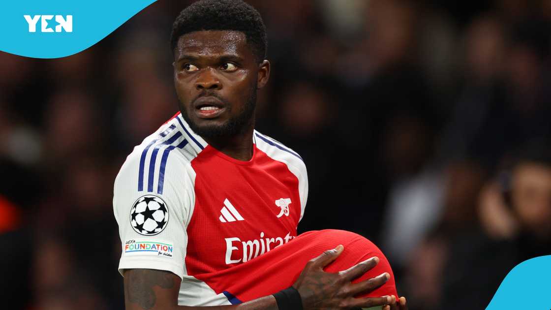 Thomas Partey, Arsenal, Champions League, Ghana football, PSG, Ghana Black Stars. Thomas Partey, Arsenal, Champions League, Ghana football, PSG, Ghana Black Stars.