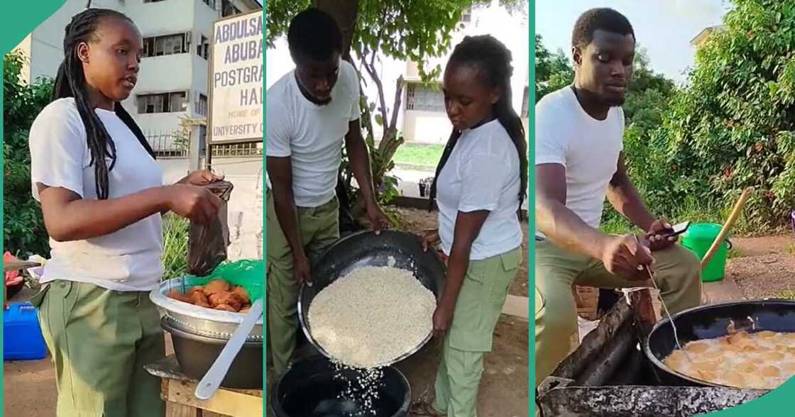 NYSC couples set up akara business.