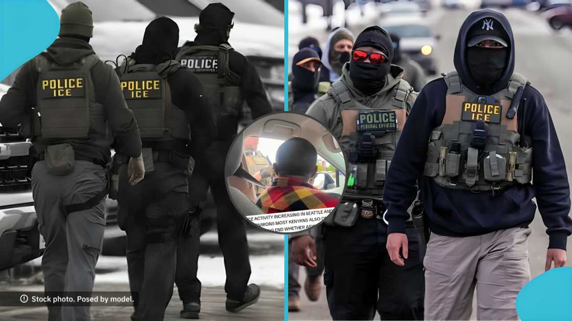 ICE officers arrest, Kenyan man detained, visa overstay news, Mkenya Marekani TikTok, immigration enforcement reactions, Cyrus Thairu Texas arrest, routine traffic stop, Kenyans in the US, ICE civil vs criminal