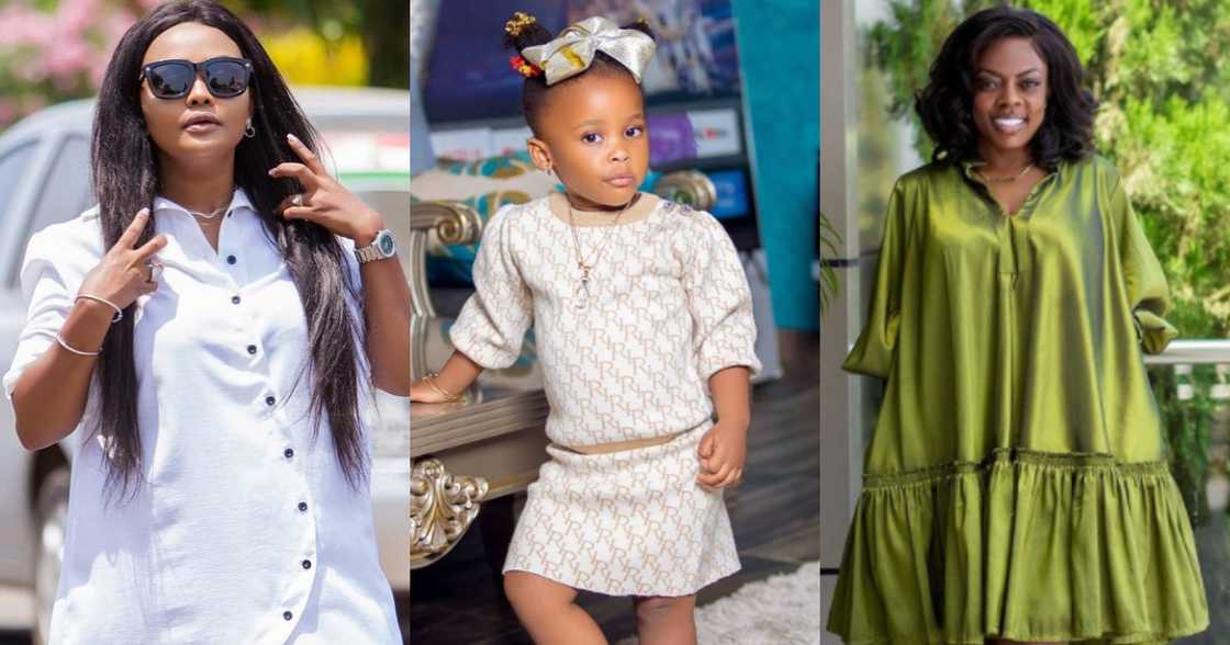 McBrown begs Nana Aba Anamoah to help her Daughter Baby Maxin Speak like her