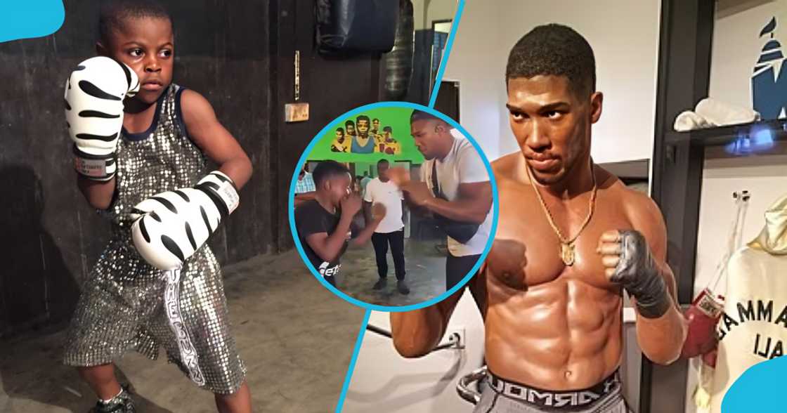 Anthony Joshua, Prince Larbie, The Buzz, boxing prodigy, sparring session, jamestown, Ghana Anthony Joshua, Prince Larbie, The Buzz, boxing prodigy, sparring session, jamestown, Ghana