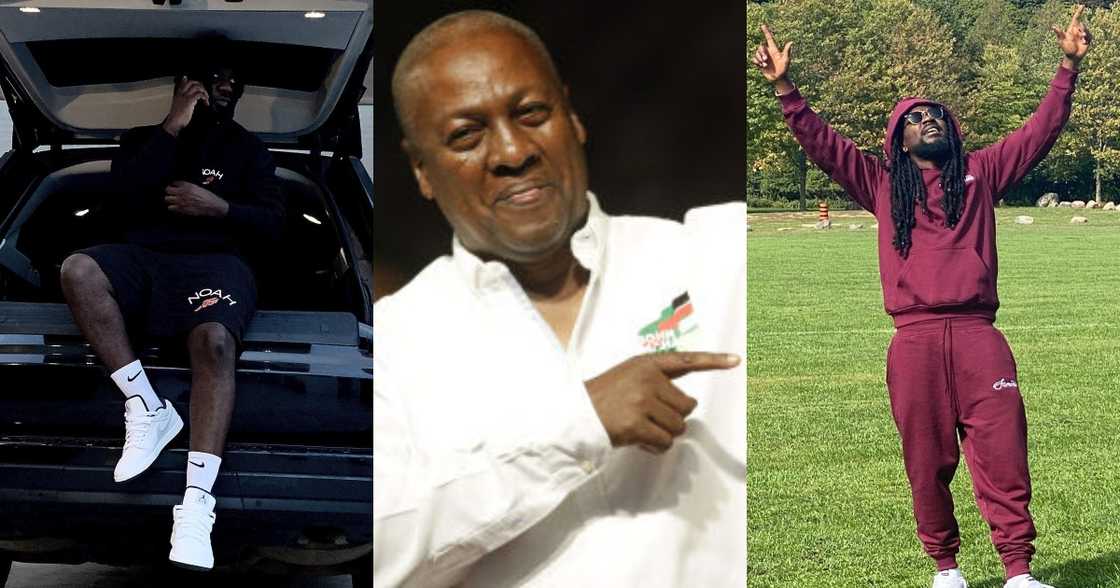 John Mahama reacts after Sarkodie and Samini endorsed Akufo-Addo John Mahama reacts after Sarkodie and Samini endorsed Akufo-Addo