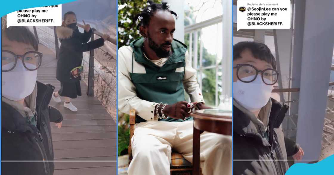 Black Sherif, Chinese Man and Woman in pics Black Sherif, Chinese Man and Woman in pics