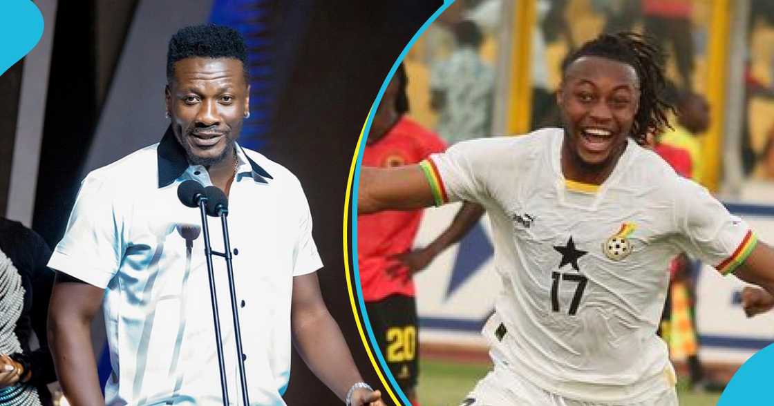 Asamoah Gyan and Antoine Semenyo in photos Asamoah Gyan and Antoine Semenyo in photos