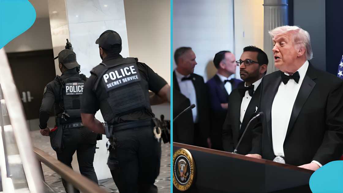 White House Correspondents' Dinner, Washington Hilton, shooting incident, Donald Trump, J.D. Vance, security personnel response, Cole Tomas Allen, U.S. Secret Service, high-profile gathering, emergency response White House Correspondents' Dinner, Washington Hilton, shooting incident, Donald Trump, J.D. Vance, security personnel response, Cole Tomas Allen, U.S. Secret Service, high-profile gathering, emergency response