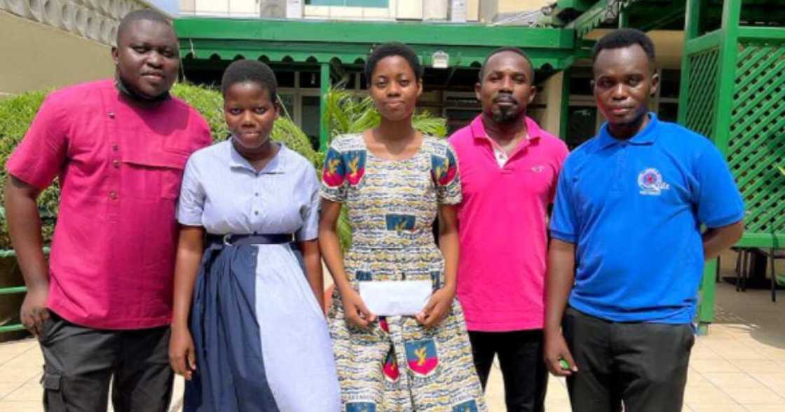 Ghanaian Man and Family Gift Francisca Lamini GHc10k