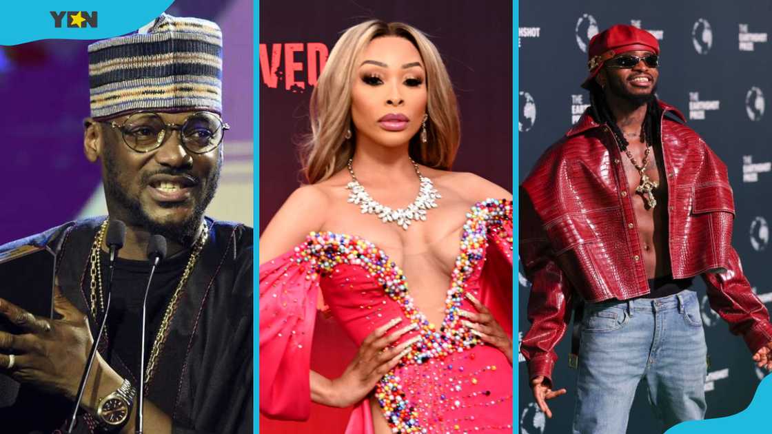 2Face Idibia, Khanyi Mbau and Diamond Platnumz 2Face Idibia, Khanyi Mbau and Diamond Platnumz