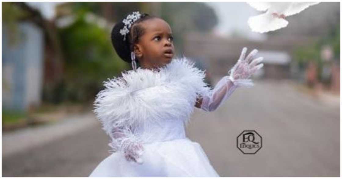 Ohemaa Woyeje's daughter marks 3rd birthday with 'angelic' photos, Ghanaian celebs react