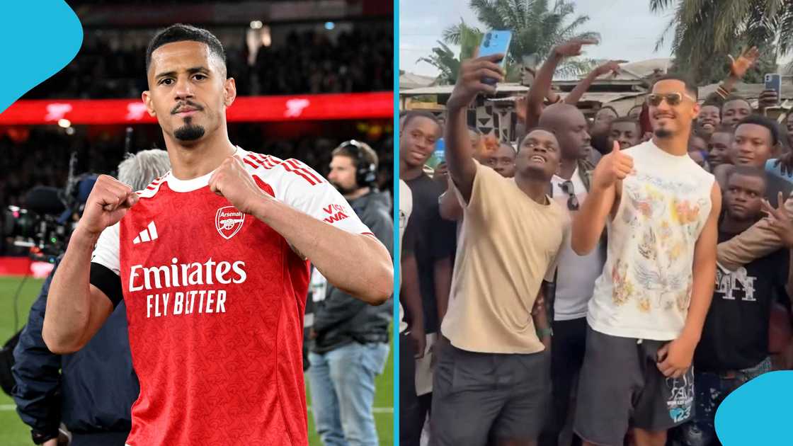 William Saliba Visits Cameroon Family in Douala Amid Arsenal Back Injury Concern William Saliba Visits Cameroon Family in Douala Amid Arsenal Back Injury Concern