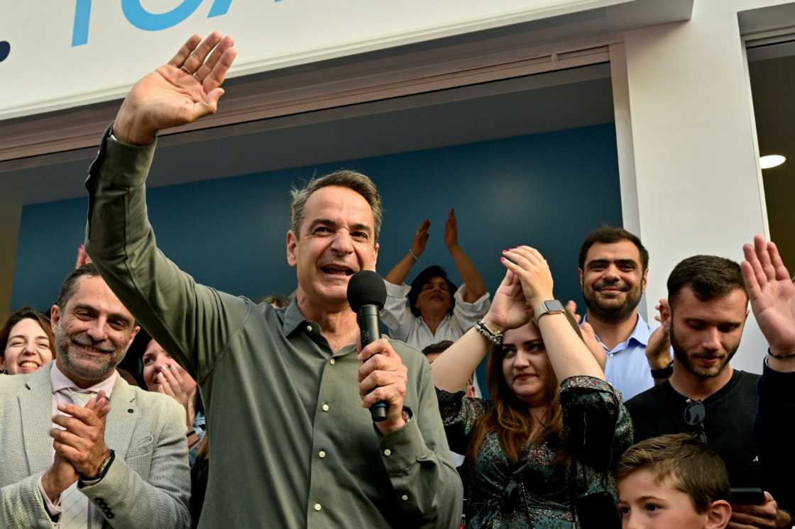 Greek Prime Minister Kyriakos Mitsotakis is running on his economic record