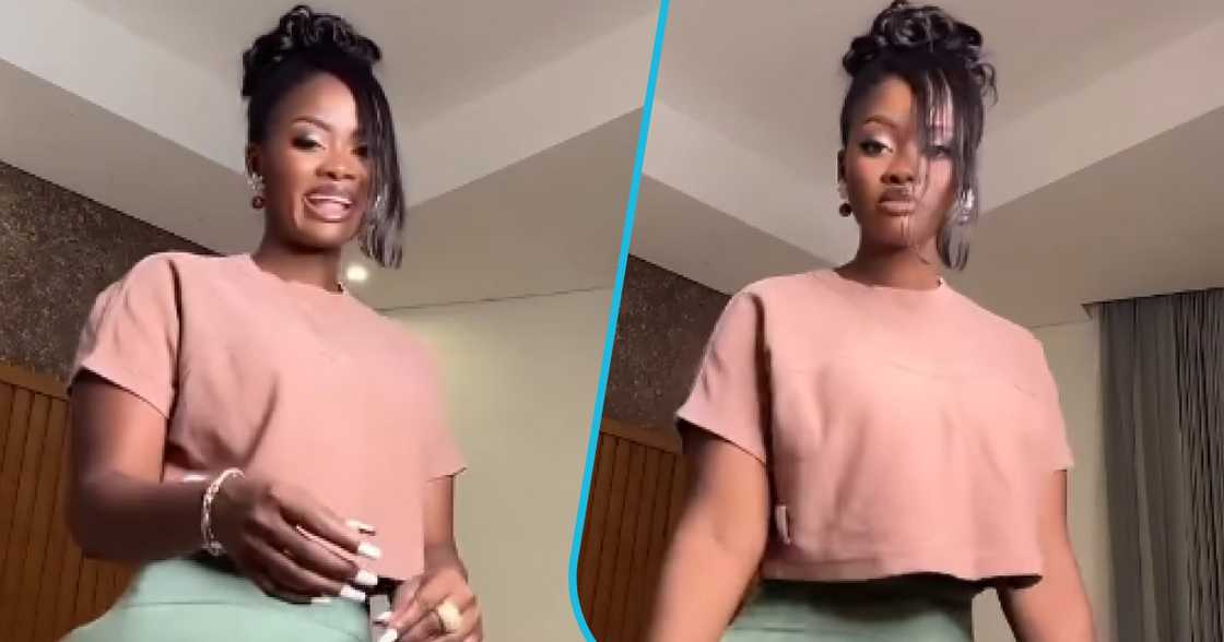 Sheena Gakpe shows off curvy look.