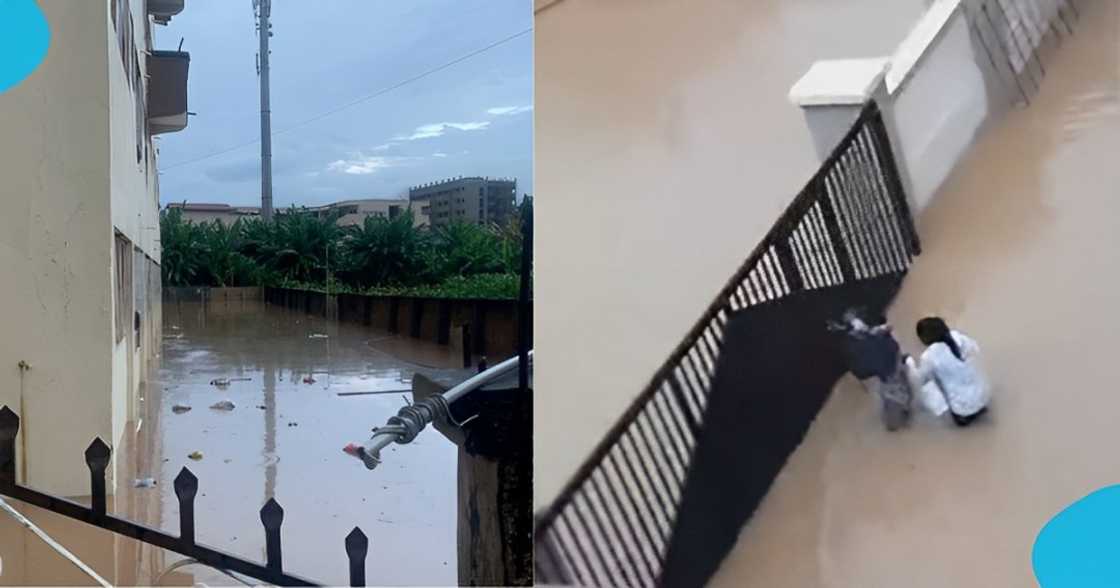 KNUST's hostel flooded after heavy downpour