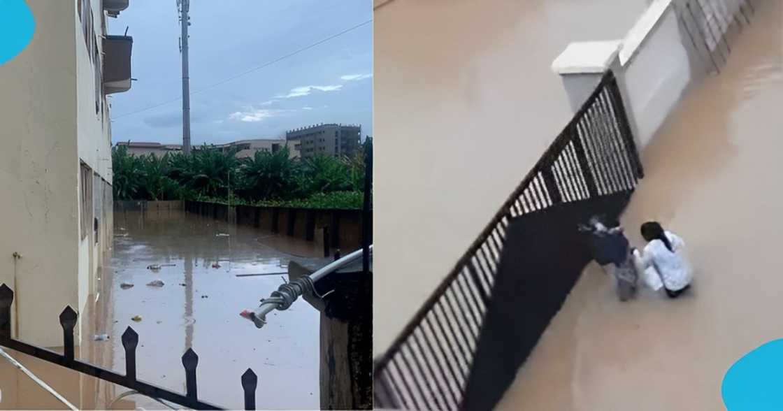 KNUST's hostel flooded after heavy downpour KNUST's hostel flooded after heavy downpour