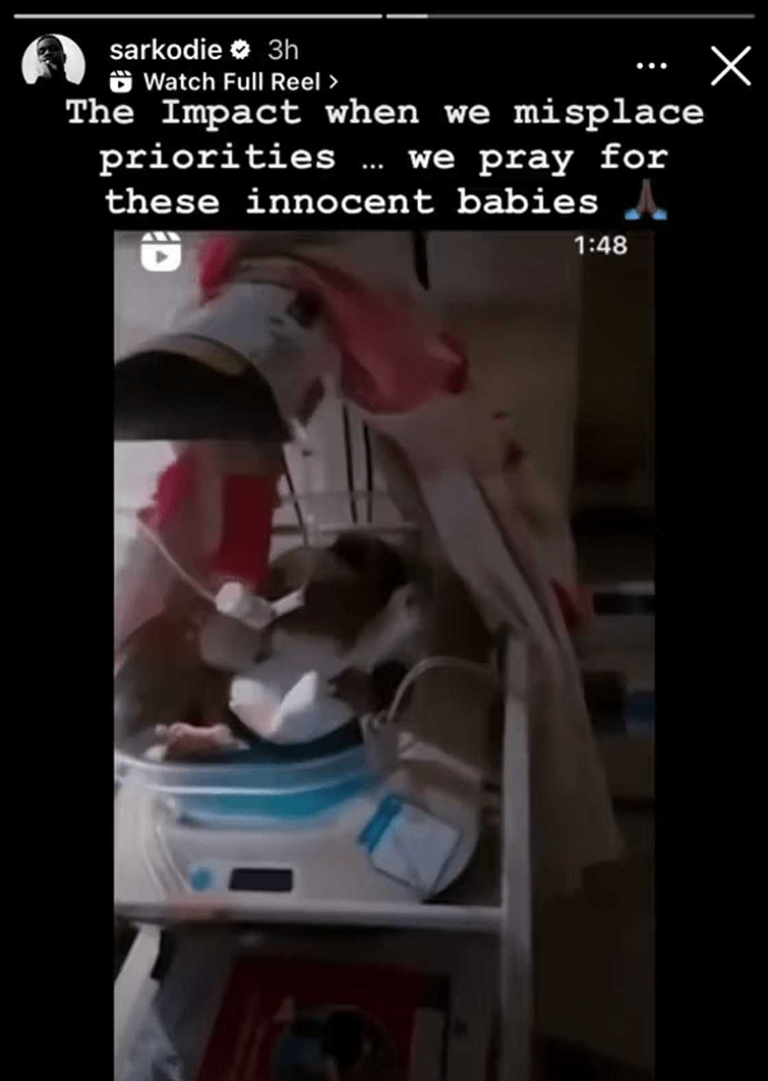 Sarkodie on Dumsor at Tema Hospital Sarkodie on Dumsor at Tema Hospital