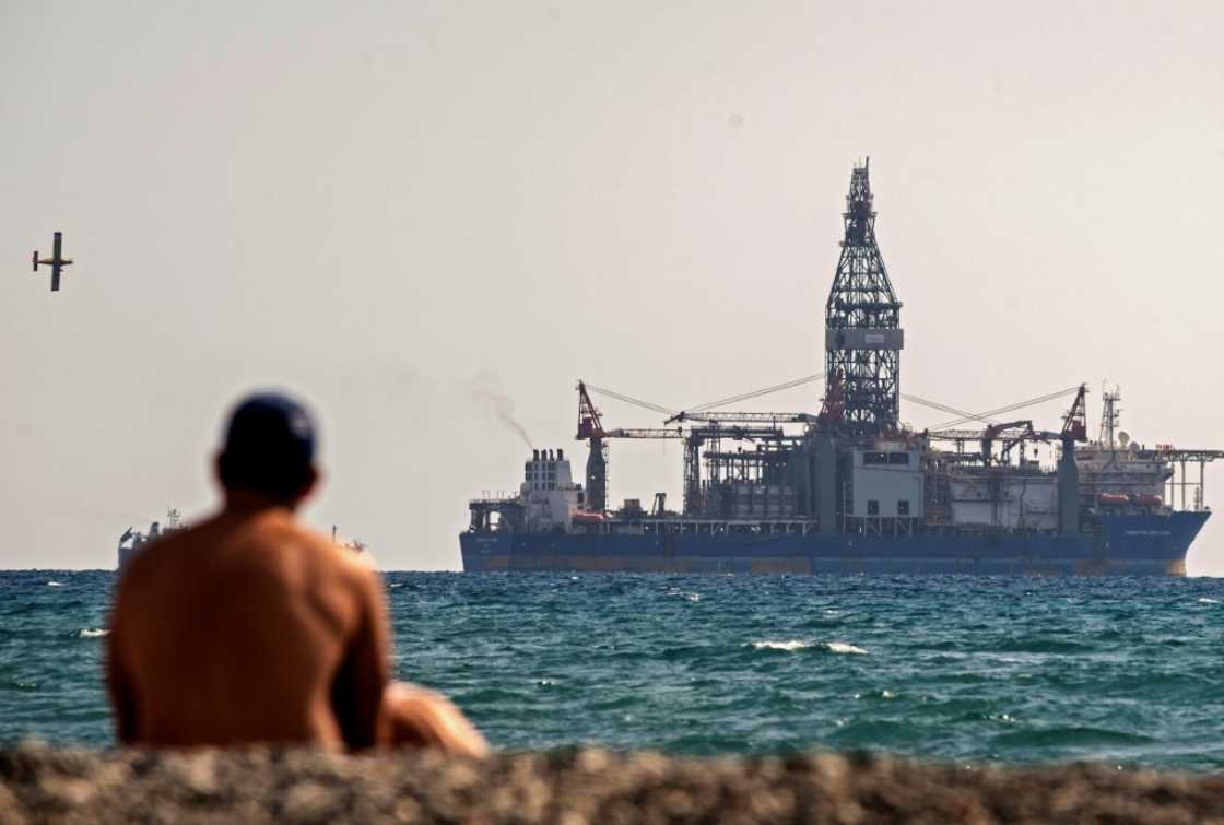 A drilling ship is seen off the Cypriot coastal city of Larnaca A drilling ship is seen off the Cypriot coastal city of Larnaca
