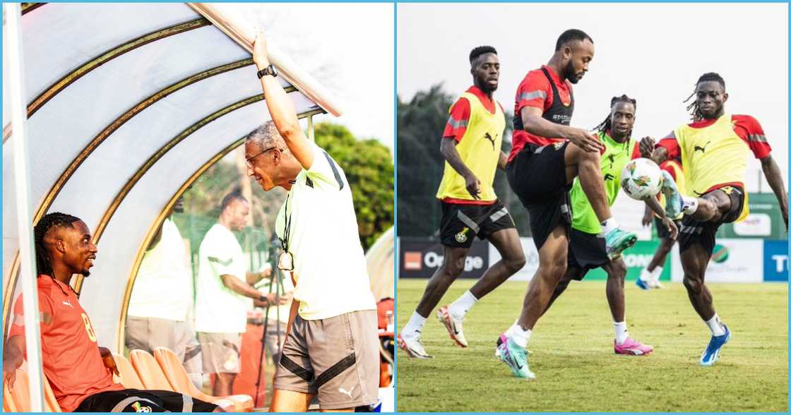 Photo of Majeed Ashimeru and Black Stars players