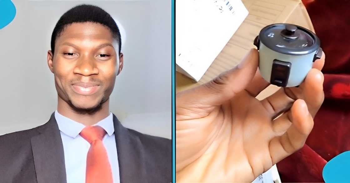 Young Ghanaian man receives key holder as rice cooker after online order turns Sscam Young Ghanaian man receives key holder as rice cooker after online order turns Sscam