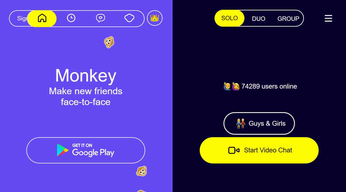 Monkey app web version homepage. Monkey app web version homepage.