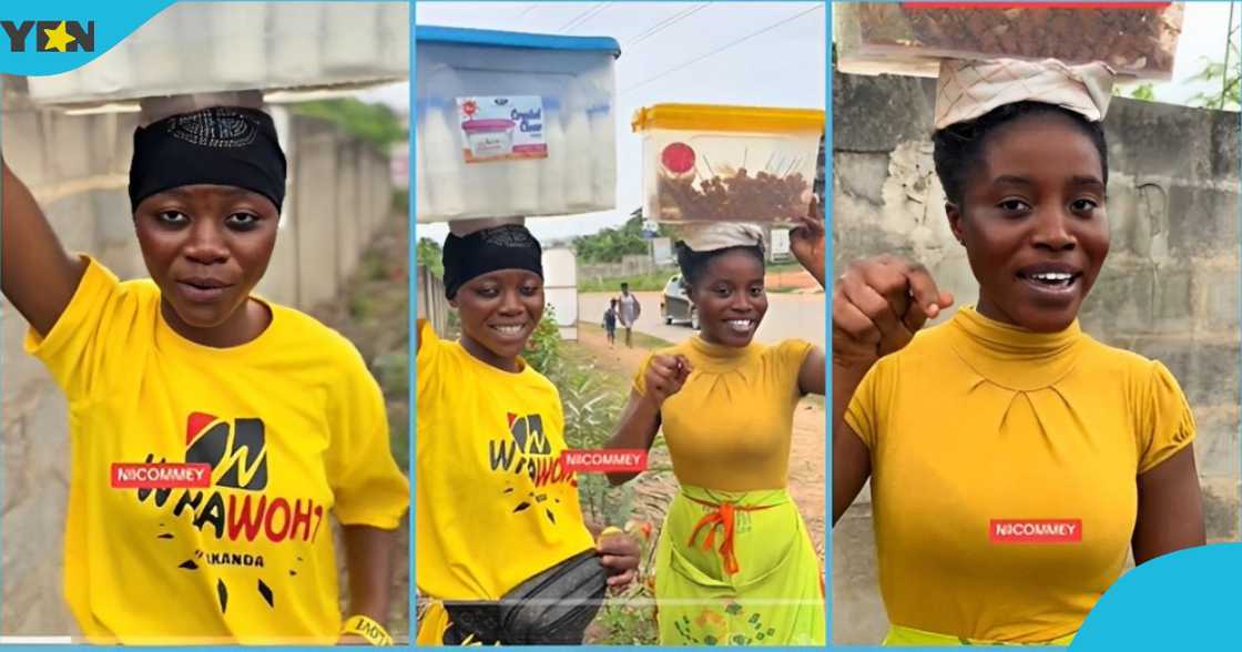 Two street hawkers urge Ghanaians not to relocate abroad in search of greener pastures, life abroad, youth