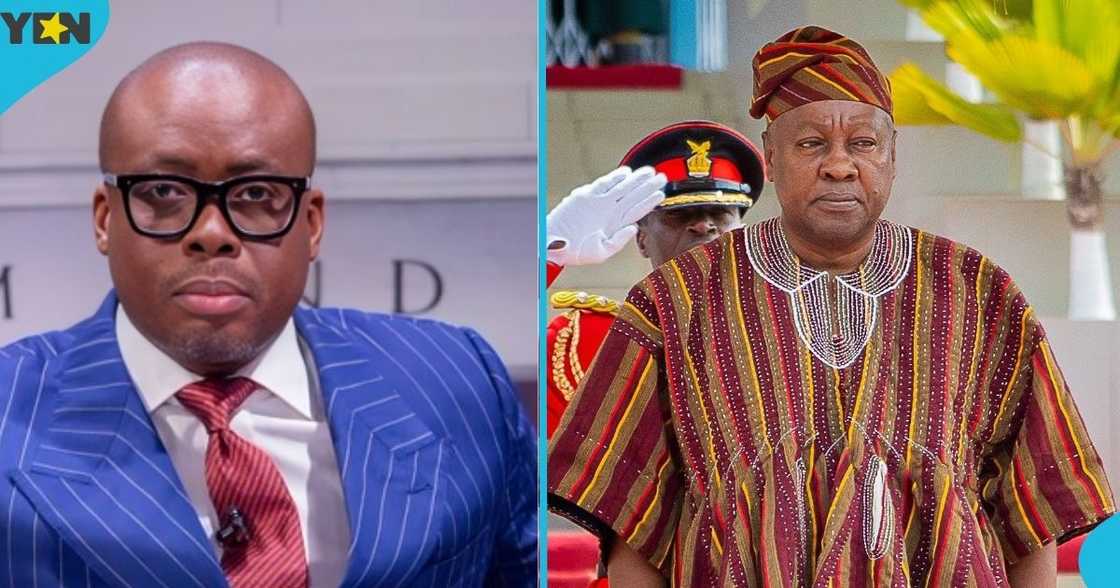 Renowned broadcaster, Good Evening Ghana host, Paul Adom-Otchere, President John Mahama, presidential aides, National Day of Thanksgiving, Jubilee House.